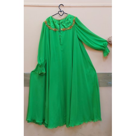 Платье женское(зелёное), народное, концертное